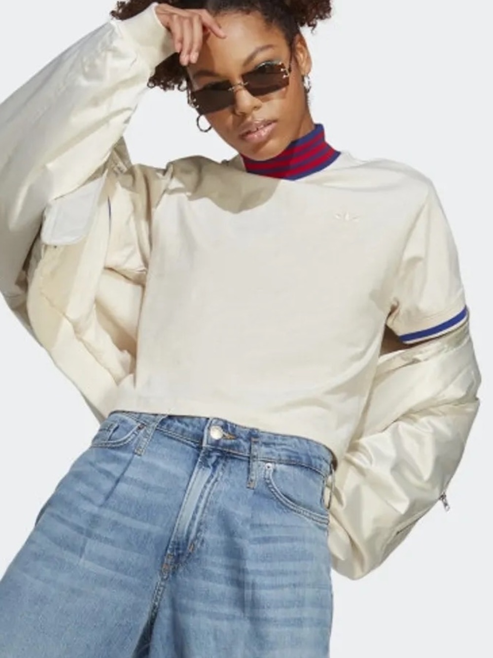 Adidas Varsity Crop T-Shirt : Small